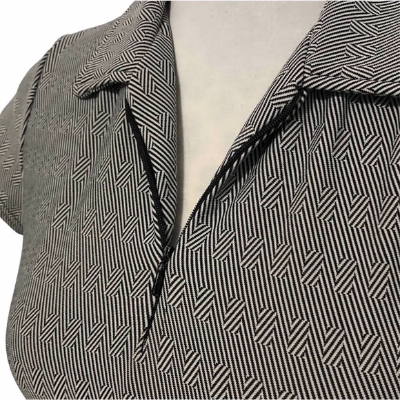 Vintage 90’s-Y2K Fitted Knit Zip Neck Blouse - Picture 4 of 13